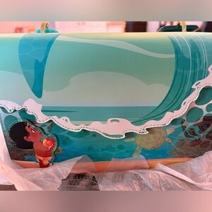 Loungefly Teal, Aqua & Pink Wave Crossbody Bag